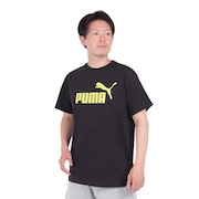 (メンズ)ESS+ MX NO1 ロゴ リラックス 半袖 Tシャツ 680695 01 BLK