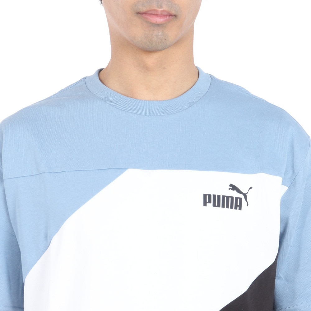 プーマ（PUMA）（メンズ）POWER MX 半袖カラーブロックTシャツ 681074 20 IDG