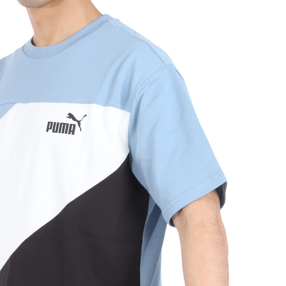 プーマ（PUMA）（メンズ）POWER MX 半袖カラーブロックTシャツ 681074 20 IDG
