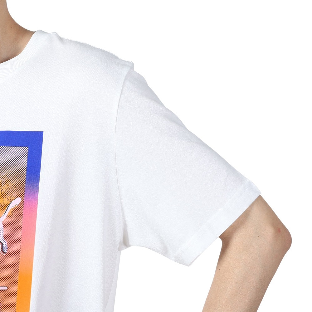 プーマ（PUMA）（メンズ）グラフィックス フォト プリント 半袖 Tシャツ 681161 02 WHT