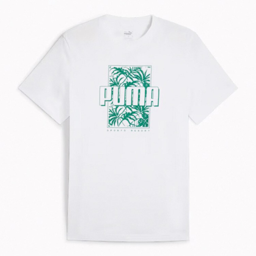 プーマ（PUMA）（メンズ）ESS+ パームリゾートグラフィック 半袖Tシャツ 683080 02 WHT