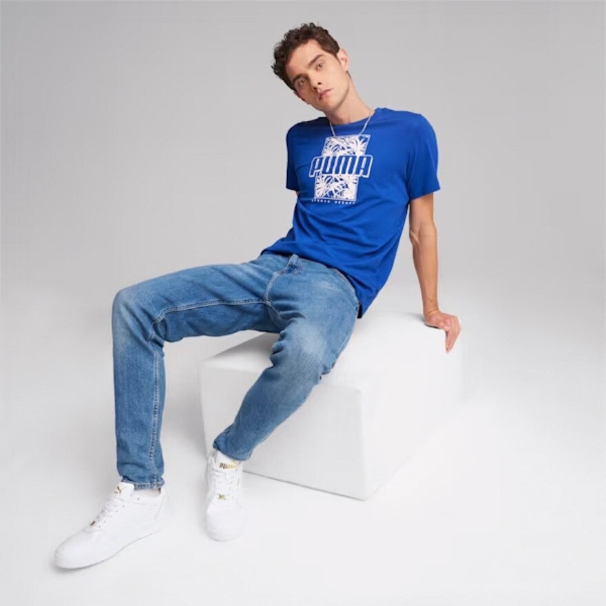 プーマ（PUMA）（メンズ）ESS+ パームリゾートグラフィック 半袖Tシャツ 683080 17 BGRY