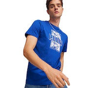 (メンズ)ESS+ パームリゾートグラフィック 半袖Tシャツ 683080 17 BGRY