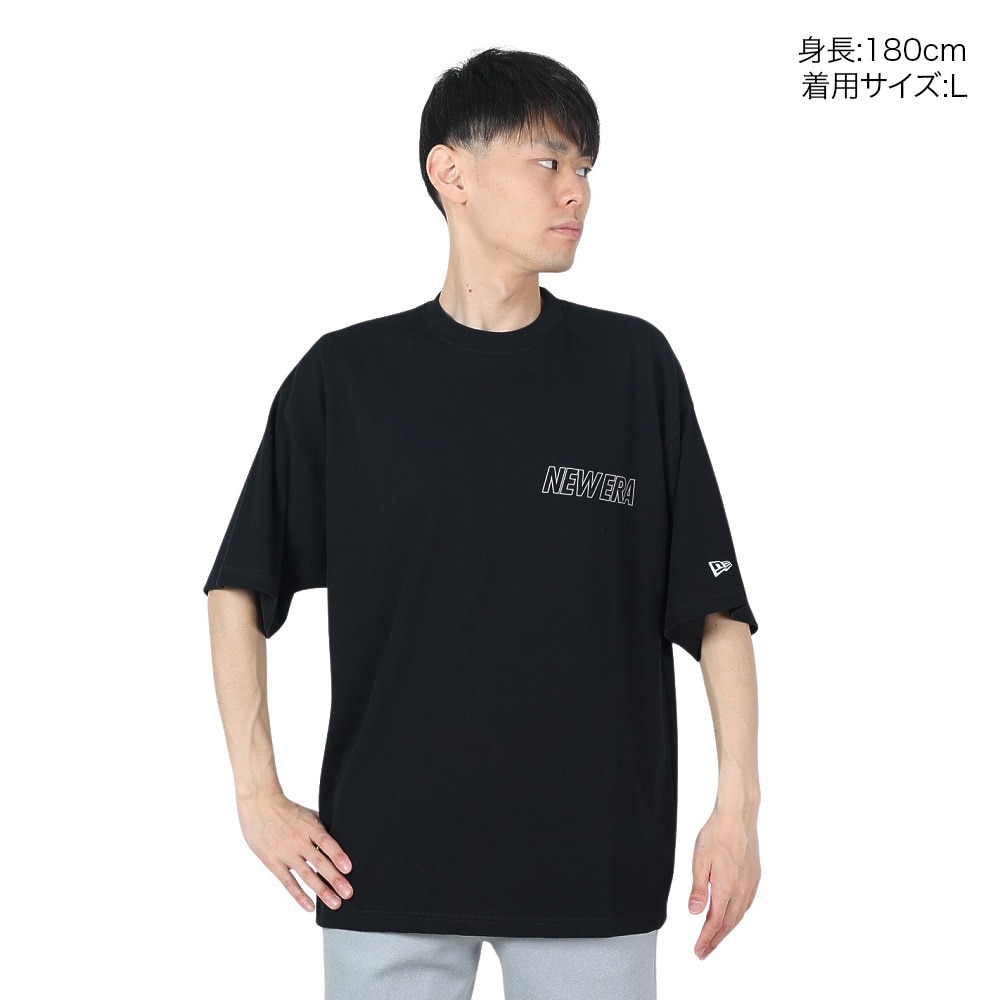 ニューエラ（NEW ERA）（メンズ、レディース）半袖 オーバーサイズド パフォーマンスTシャツ Word Mark Logo 14121973