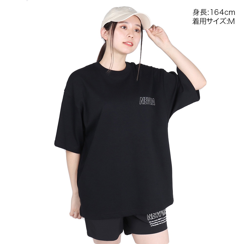 ニューエラ（NEW ERA）（メンズ、レディース）半袖 オーバーサイズド パフォーマンスTシャツ Word Mark Logo 14121973