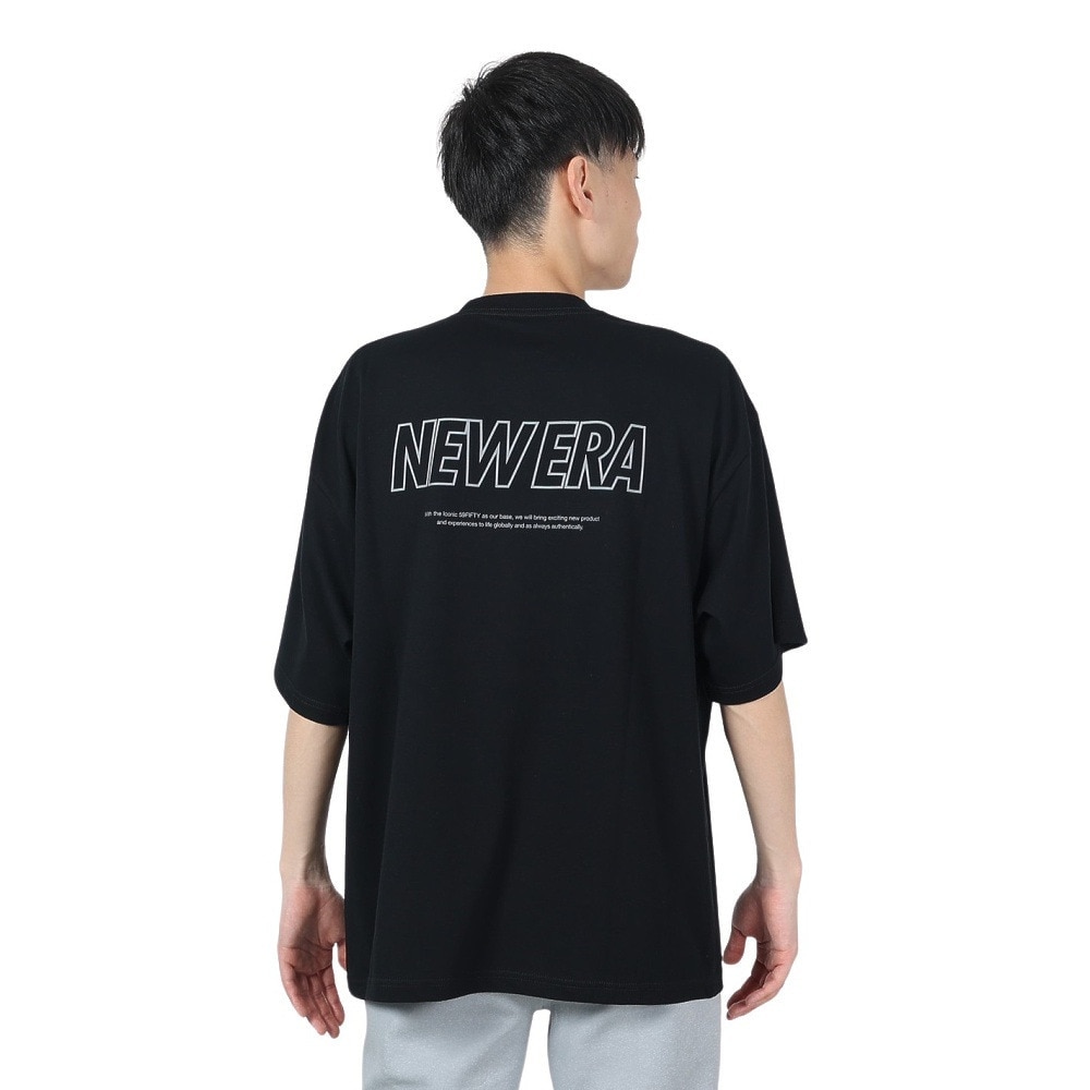 ニューエラ（NEW ERA）（メンズ、レディース）半袖 オーバーサイズド パフォーマンスTシャツ Word Mark Logo 14121973