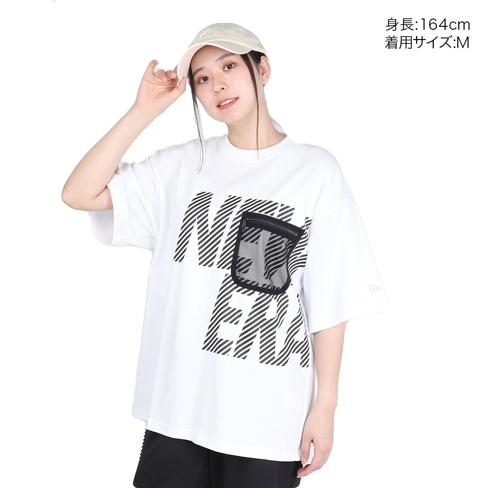 ニューエラ（NEW ERA）（メンズ、レディース）半袖 オーバーサイズド パフォーマンスTシャツ Mesh Pocket 14121975