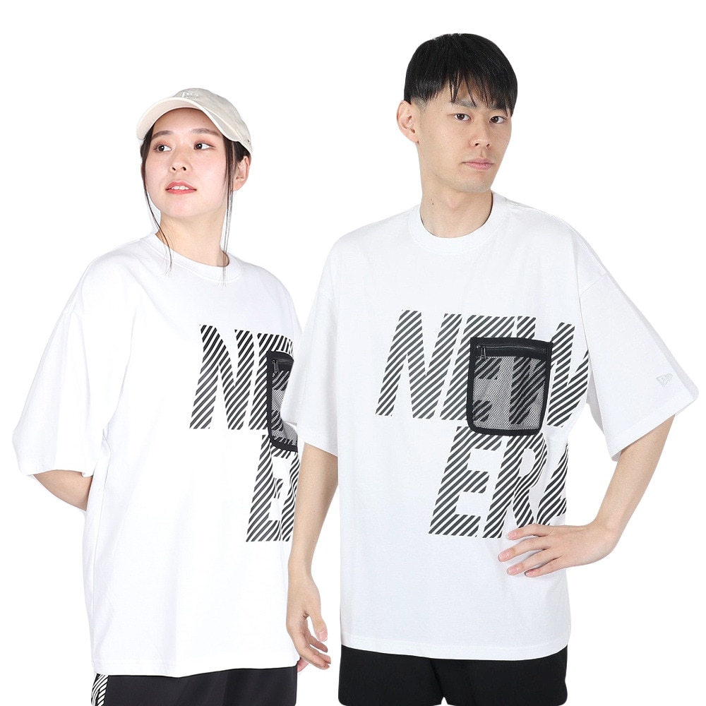 ニューエラ（NEW ERA）（メンズ、レディース）半袖 オーバーサイズド パフォーマンスTシャツ Mesh Pocket 14121975