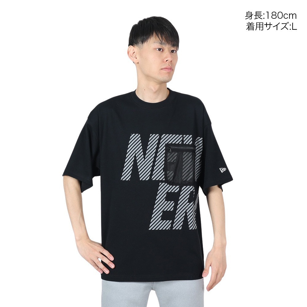 ニューエラ（NEW ERA）（メンズ、レディース）半袖 オーバーサイズド パフォーマンスTシャツ Mesh Pocket 14121976