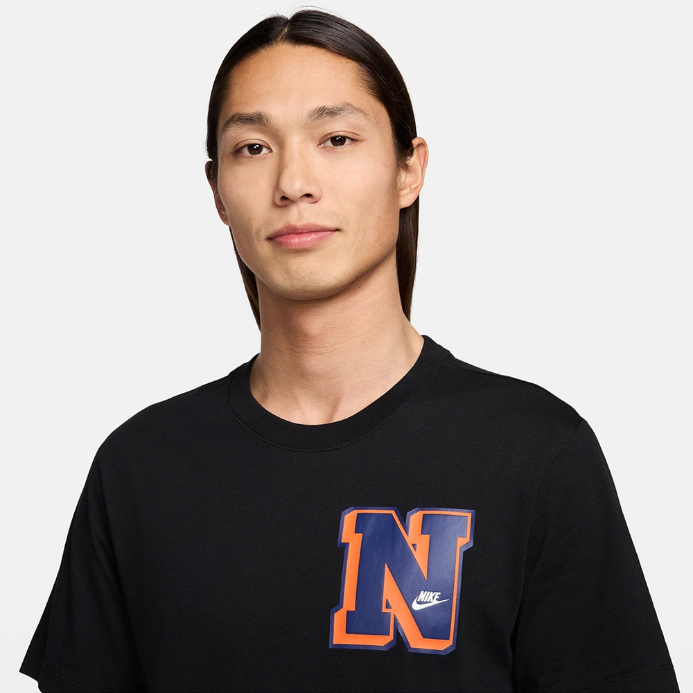 ナイキ（NIKE）（メンズ）Tシャツ 半袖 スポーツウェア ビッグロゴ バックプリントTシャツ 黒 FV3773-010