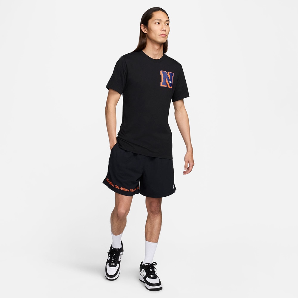 ナイキ（NIKE）（メンズ）Tシャツ 半袖 スポーツウェア ビッグロゴ バックプリントTシャツ 黒 FV3773-010