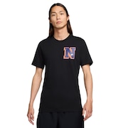 (メンズ)Tシャツ 半袖 スポーツウェア ビッグロゴ バックプリントTシャツ 黒 FV3773-010