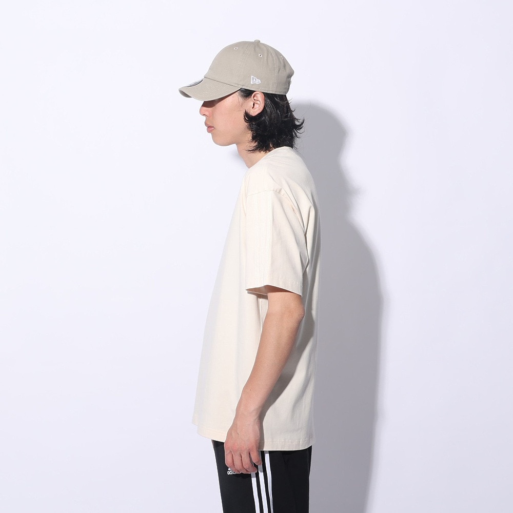 アディダス（adidas）（メンズ、レディース）スリーストライプス Tシャツ 半袖 KUE35-IT0893 白 ヘビーウェイト ルーズフィット