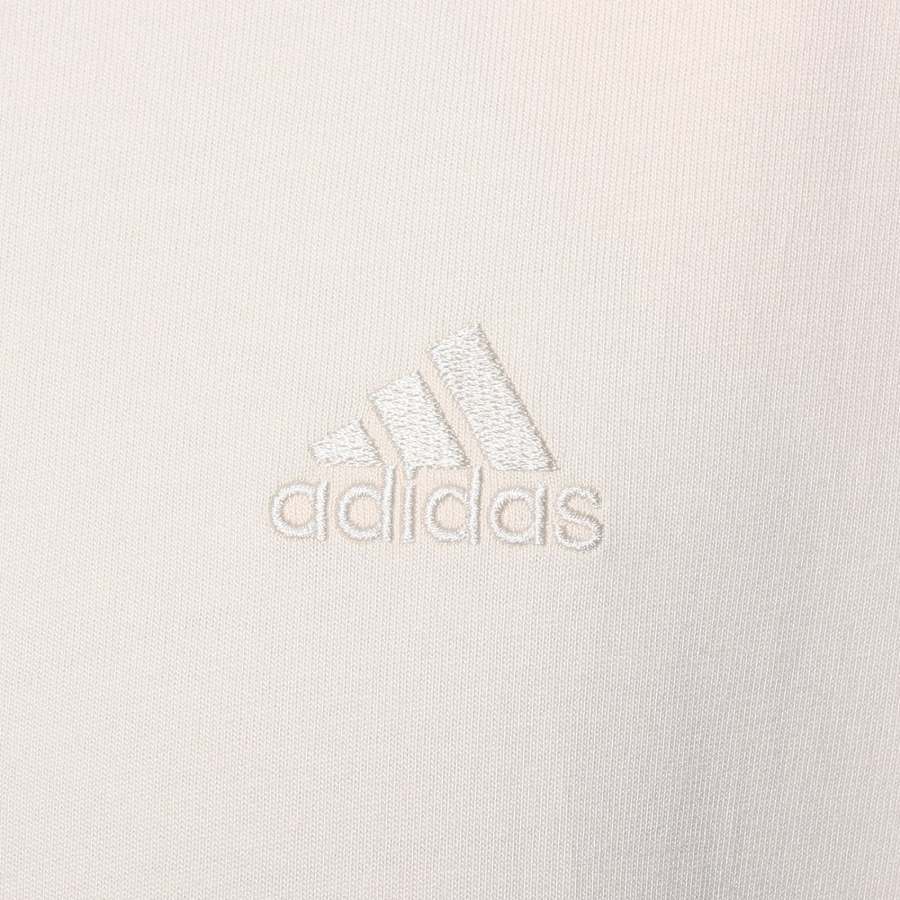 アディダス（adidas）（メンズ、レディース）スリーストライプス Tシャツ 半袖 KUE35-IT0893 白 ヘビーウェイト ルーズフィット
