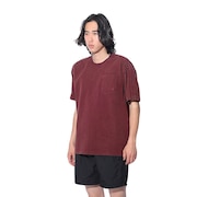 (メンズ、レディース)スリーストライプス WASH Tシャツ 半袖 ポケT 胸ポケット KUE41 ルーズフィット