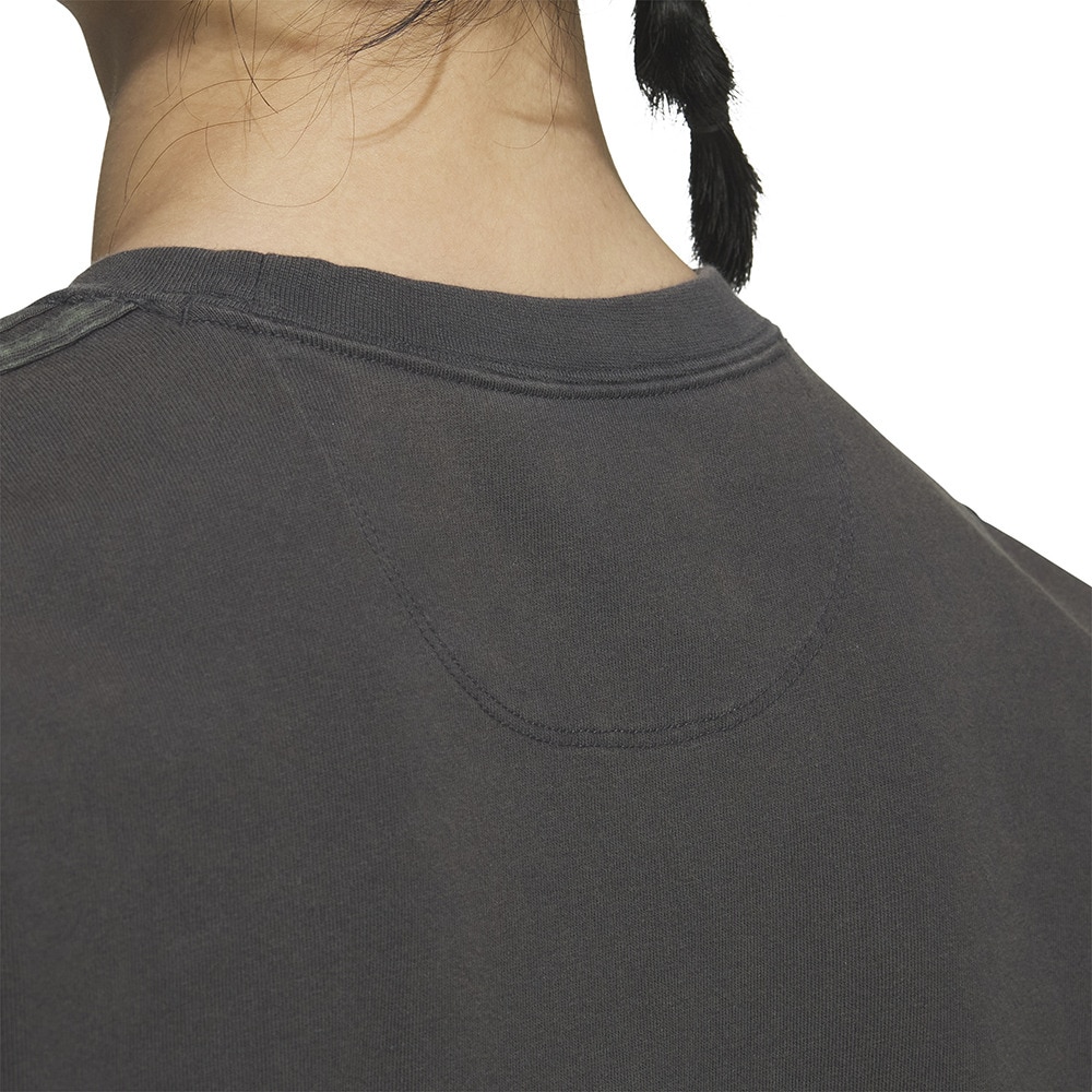アディダス（adidas）（メンズ、レディース）スリーストライプス WASH Tシャツ 半袖 ポケT 胸ポケット KUE41-IT0910 ルーズフィット