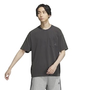 アディダス（adidas）（メンズ、レディース）スリーストライプス WASH Tシャツ 半袖 ポケT 胸ポケット KUE41-IT0910 ルーズフィット