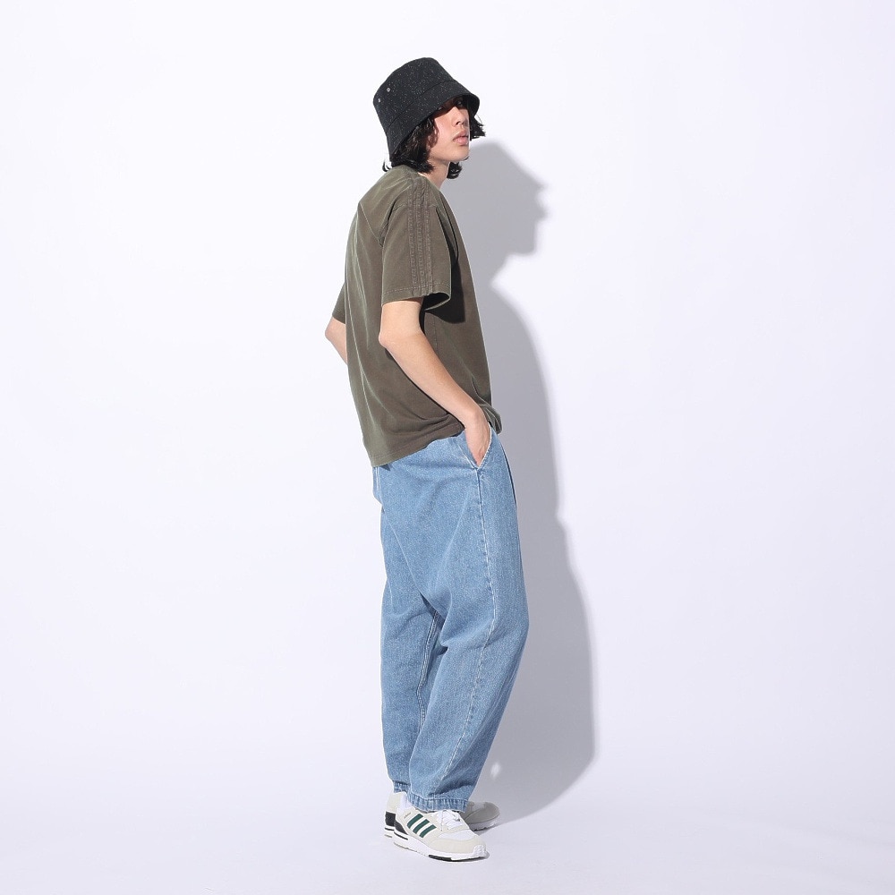 アディダス（adidas）（メンズ、レディース）スリーストライプス WASH Tシャツ 半袖 ポケT 胸ポケット KUE41-JE0943 ルーズフィット