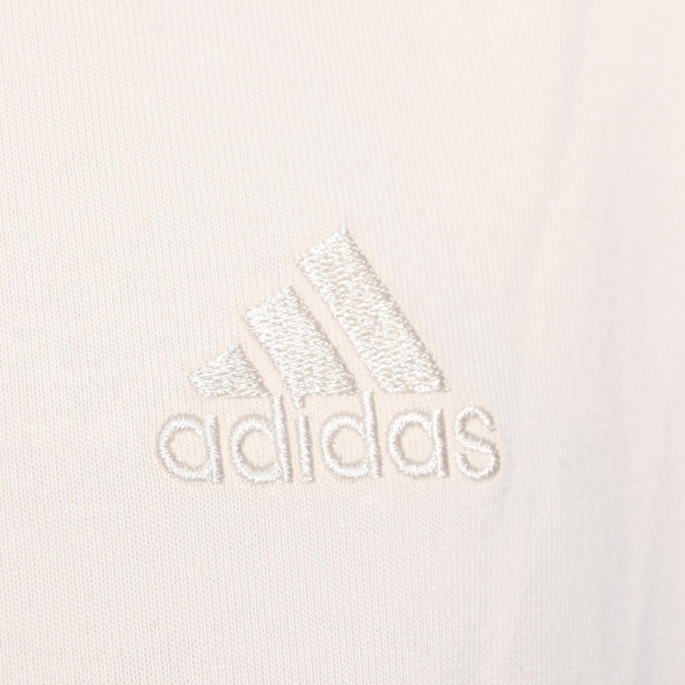 アディダス（adidas）（メンズ、レディース）スリーストライプス Tシャツ 半袖 KUE43-IT0915 白 ヘビーウェイト ルーズフィット