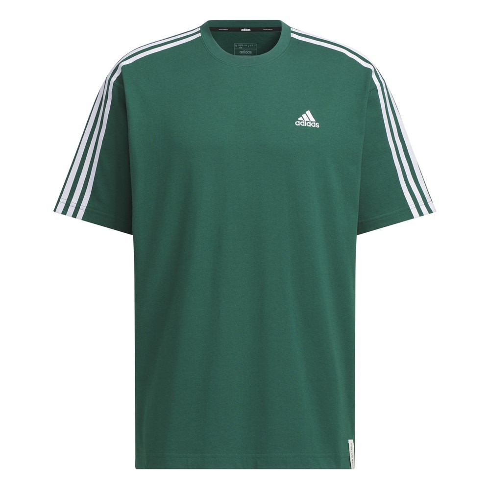 アディダス（adidas）（メンズ）エッセンシャルズ プラス ルーズフィット スリーストライプス 半袖Tシャツ KWE96-JH1066