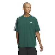 (メンズ)エッセンシャルズ プラス ルーズフィット スリーストライプス 半袖Tシャツ KWE96-JH1066
