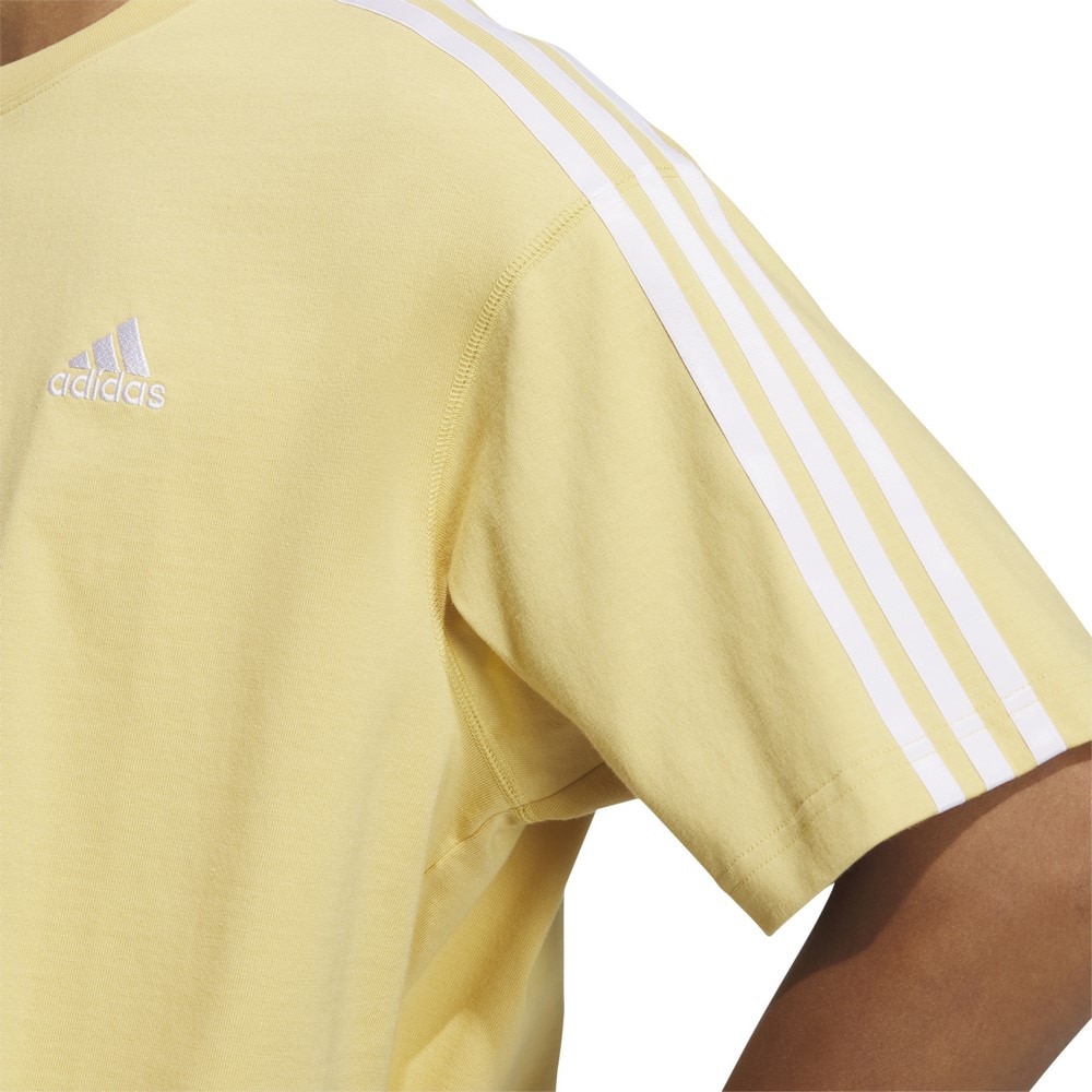 アディダス（adidas）（メンズ）エッセンシャルズ プラス ルーズフィット スリーストライプス 半袖Tシャツ KWE96-JH1067