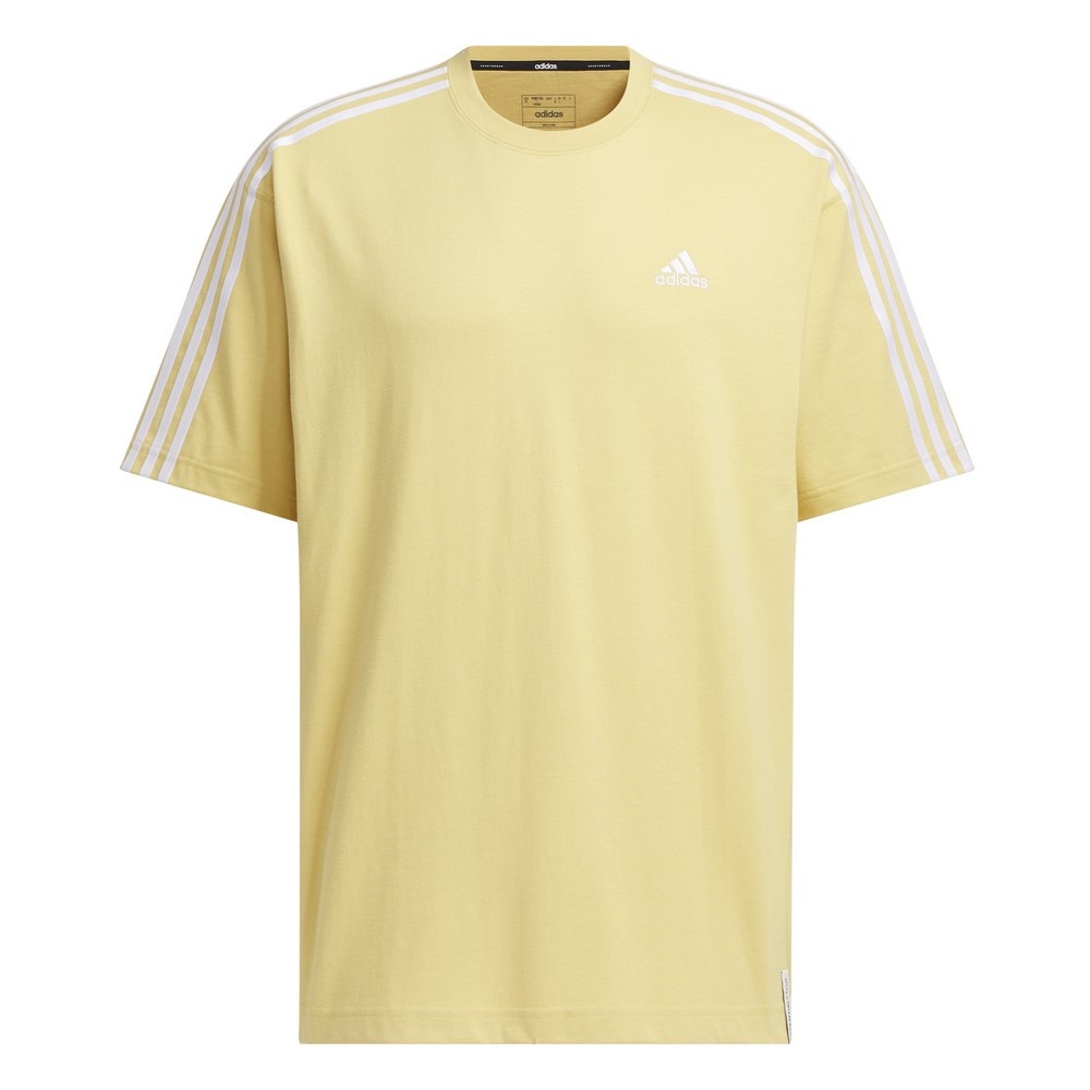 アディダス（adidas）（メンズ）エッセンシャルズ プラス ルーズフィット スリーストライプス 半袖Tシャツ KWE96-JH1067