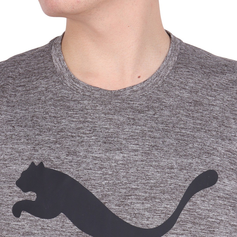 プーマ（PUMA）（メンズ）TRAIN FAVORITE ヘザー CAT 半袖Tシャツ 523004 53 GRY
