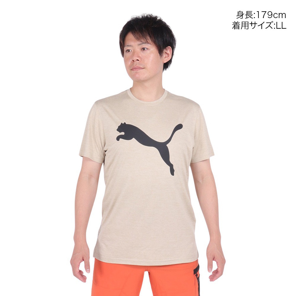 プーマ（PUMA）（メンズ）TRAIN FAVORITE ヘザー CAT 半袖Tシャツ 523004 90 BEG
