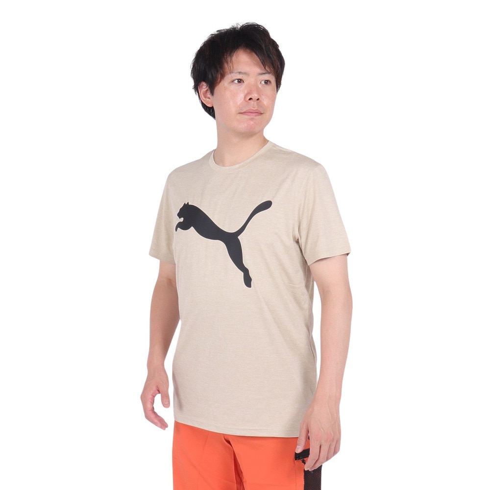 プーマ（PUMA）（メンズ）TRAIN FAVORITE ヘザー CAT 半袖Tシャツ 523004 90 BEG