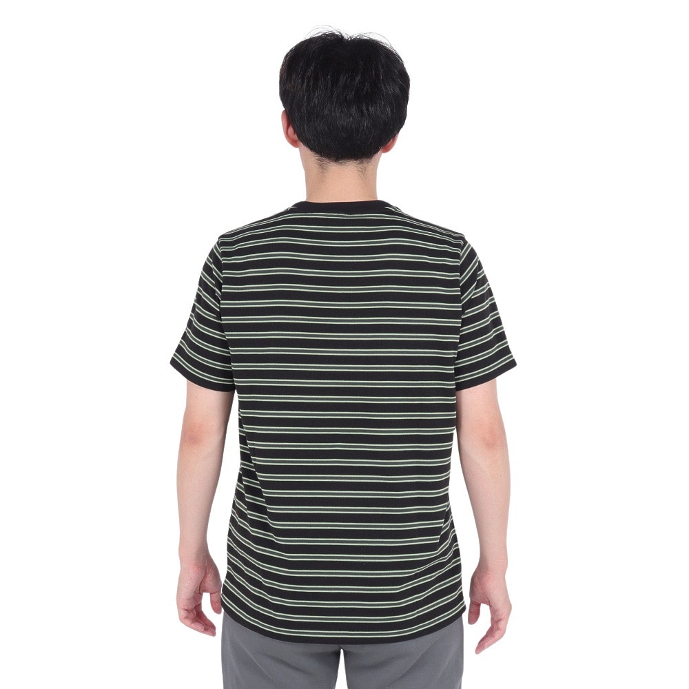 プーマ（PUMA）（メンズ）サマーパック ストライプ 半袖Tシャツ680681 01 BLK