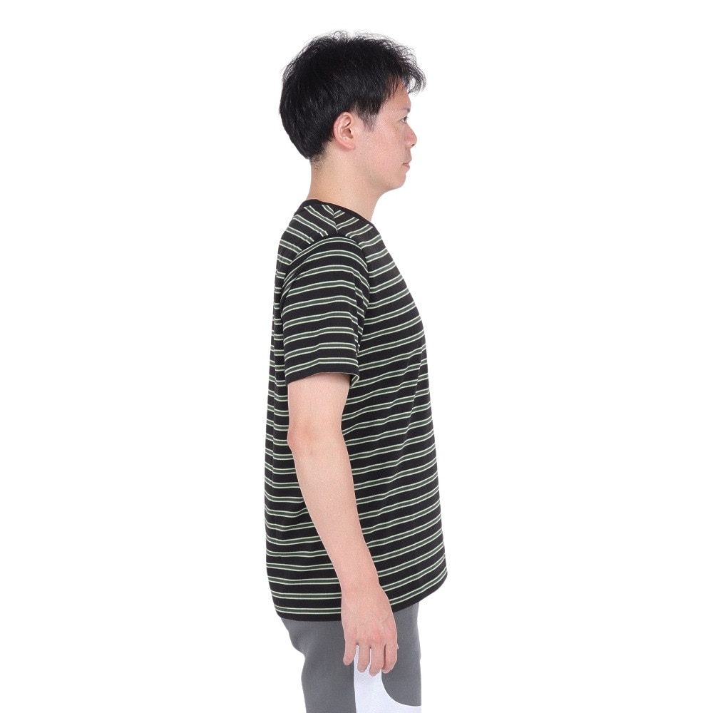 プーマ（PUMA）（メンズ）サマーパック ストライプ 半袖Tシャツ680681 01 BLK