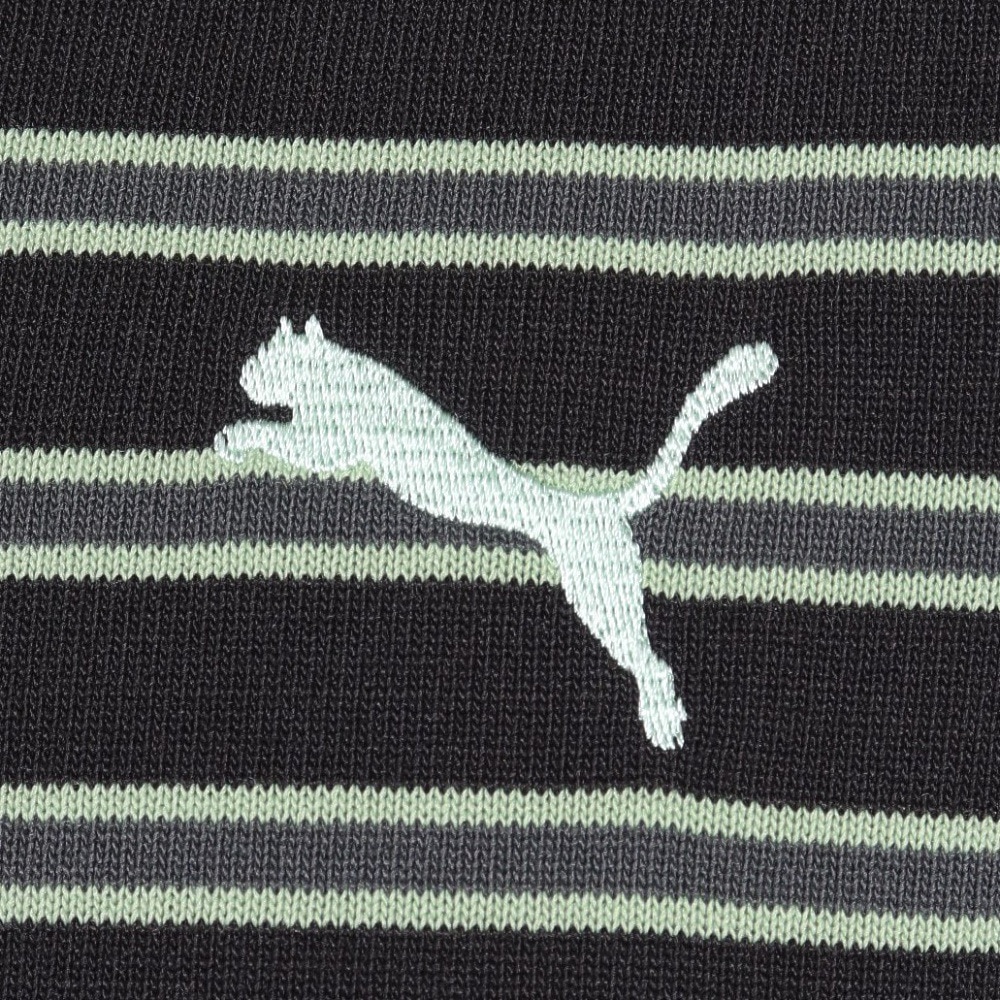 プーマ（PUMA）（メンズ）サマーパック ストライプ 半袖Tシャツ680681 01 BLK