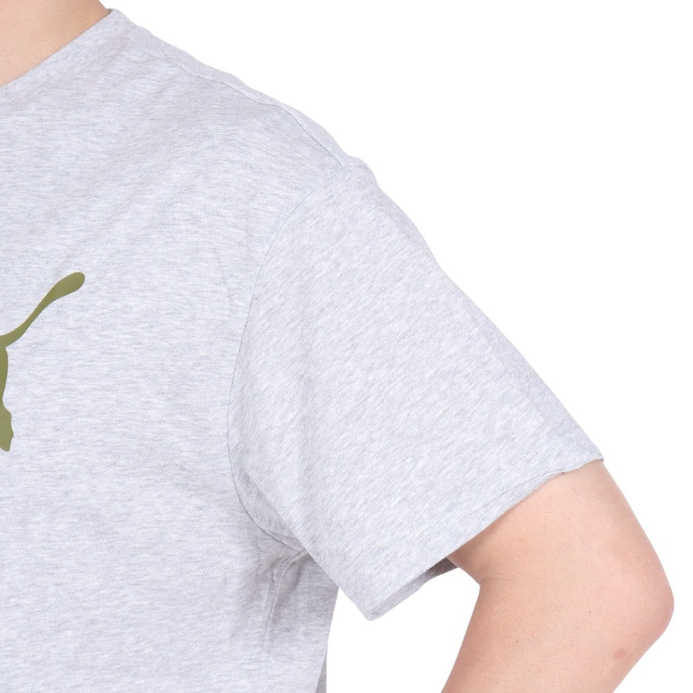 プーマ（PUMA）（メンズ）ESS+ MX NO1 ロゴ リラックス 半袖 Tシャツ 680695 04 LGRY
