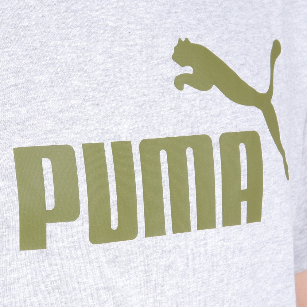 プーマ（PUMA）（メンズ）ESS+ MX NO1 ロゴ リラックス 半袖 Tシャツ 680695 04 LGRY