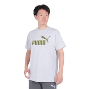 (メンズ)ESS+ MX NO1 ロゴ リラックス 半袖 Tシャツ 680695 04 LGRY