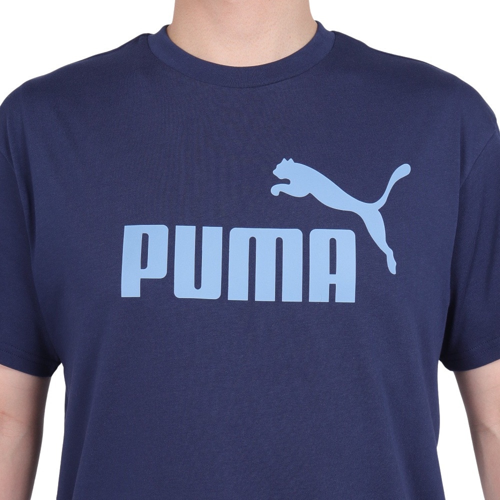 プーマ（PUMA）（メンズ）ESS+ MX NO1 ロゴ リラックス 半袖Tシャツ 680695 14 BLK