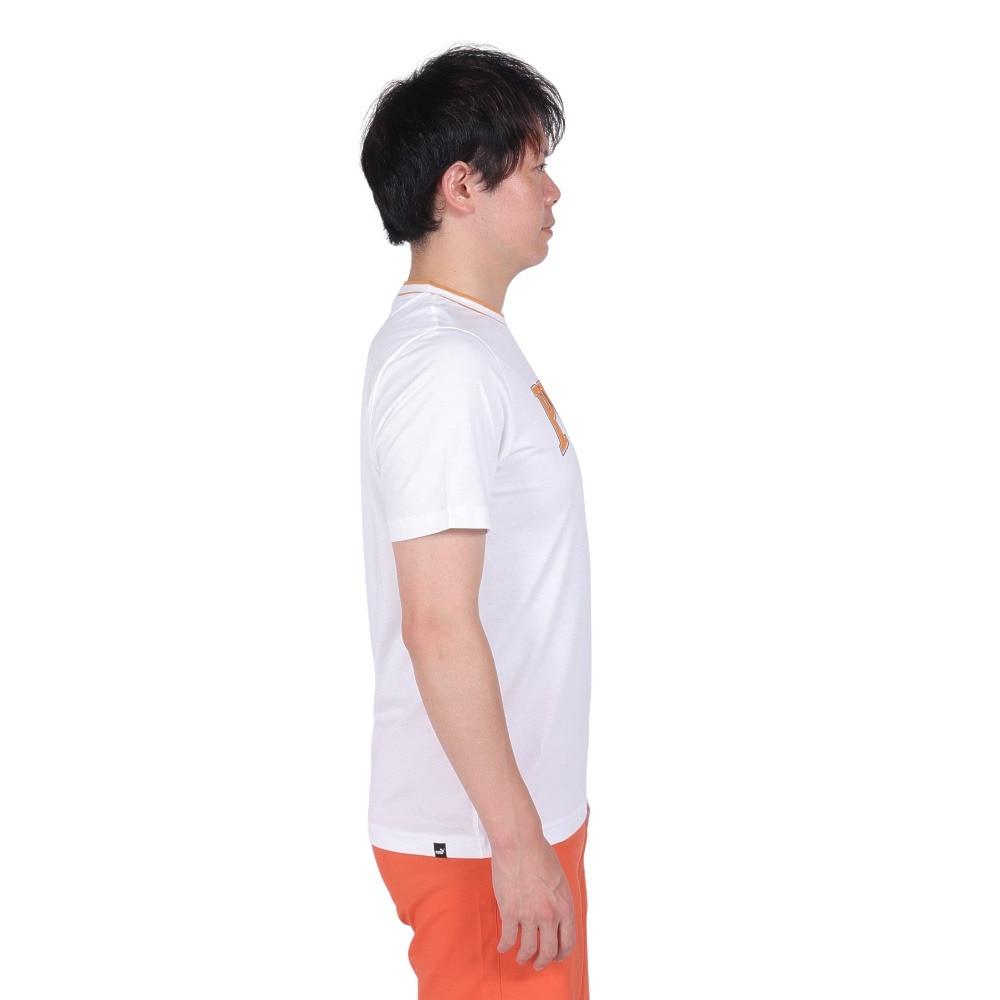 プーマ（PUMA）（メンズ）SQUAD ビッググラフィック 半袖Tシャツ 681250 02 WHT