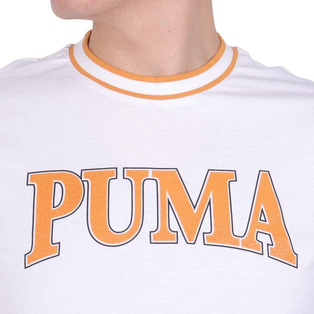 プーマ（PUMA）（メンズ）SQUAD ビッググラフィック 半袖Tシャツ 681250 02 WHT