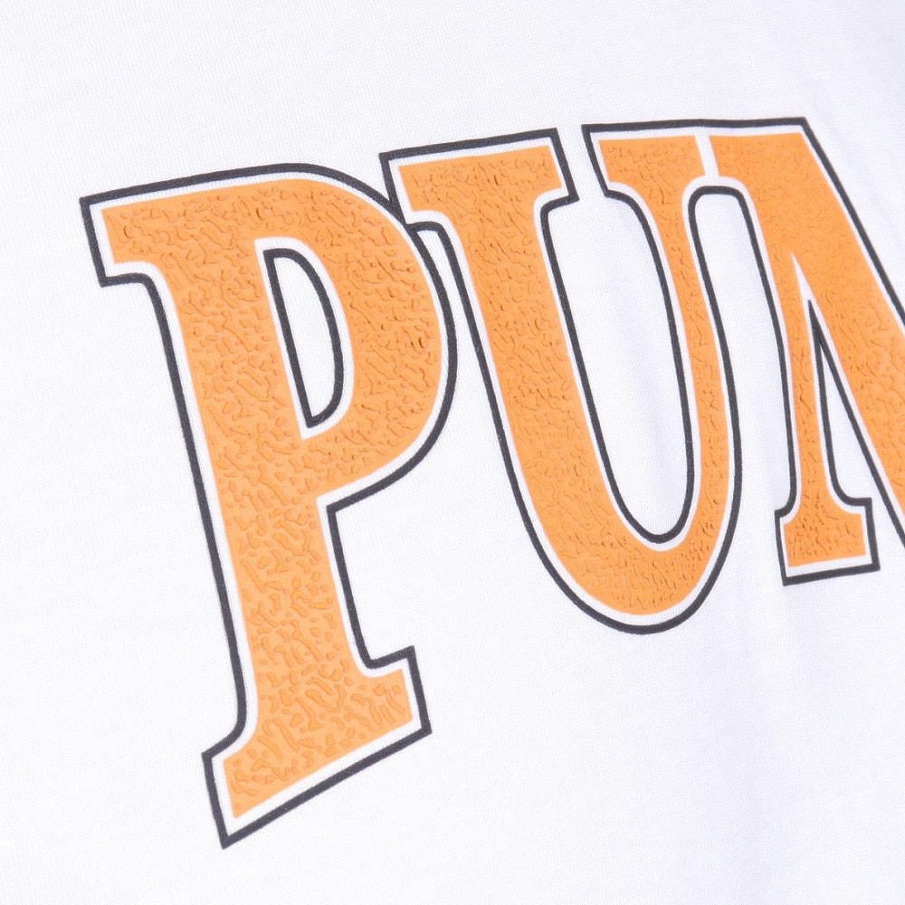 プーマ（PUMA）（メンズ）SQUAD ビッググラフィック 半袖Tシャツ 681250 02 WHT