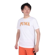 (メンズ)SQUAD ビッググラフィック 半袖Tシャツ 681250 02 WHT
