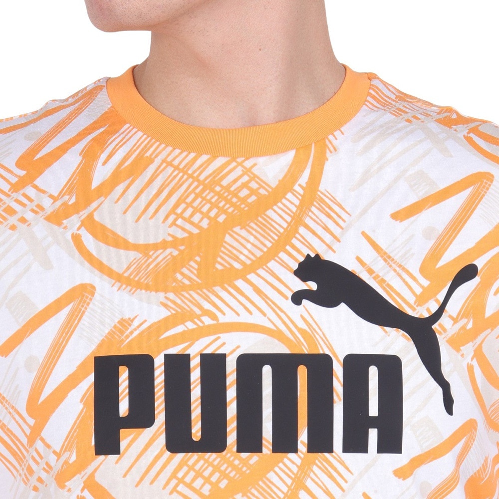 プーマ（PUMA）（メンズ）パワー AOP 半袖 Tシャツ 681270 46 ORG