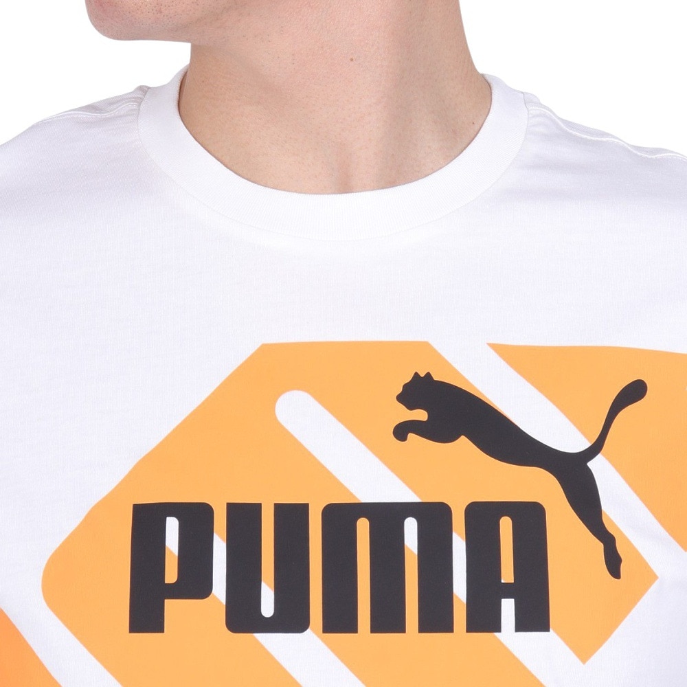 プーマ（PUMA）（メンズ）POWER グラフィック 半袖Tシャツ 681300 02 WHT