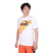 (メンズ)POWER グラフィック 半袖Tシャツ 681300 02 WHT