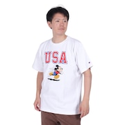 (メンズ)リバースウィーブ 半袖 Tシャツ DISNEY MICKEY USA C3-Z360 010