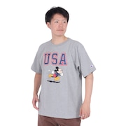 (メンズ)リバースウィーブ 半袖 Tシャツ DISNEY MICKEY USA C3-Z360 070