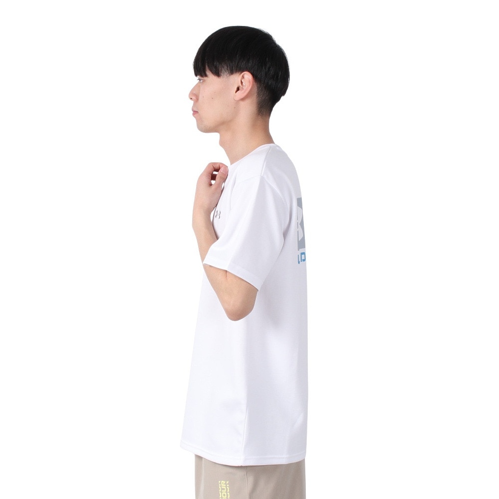 アンダーアーマー（UNDER ARMOUR）（メンズ）ヘビーウエイト アンプリファイ ノベルティ ロゴ 半袖Tシャツ 6003578 100