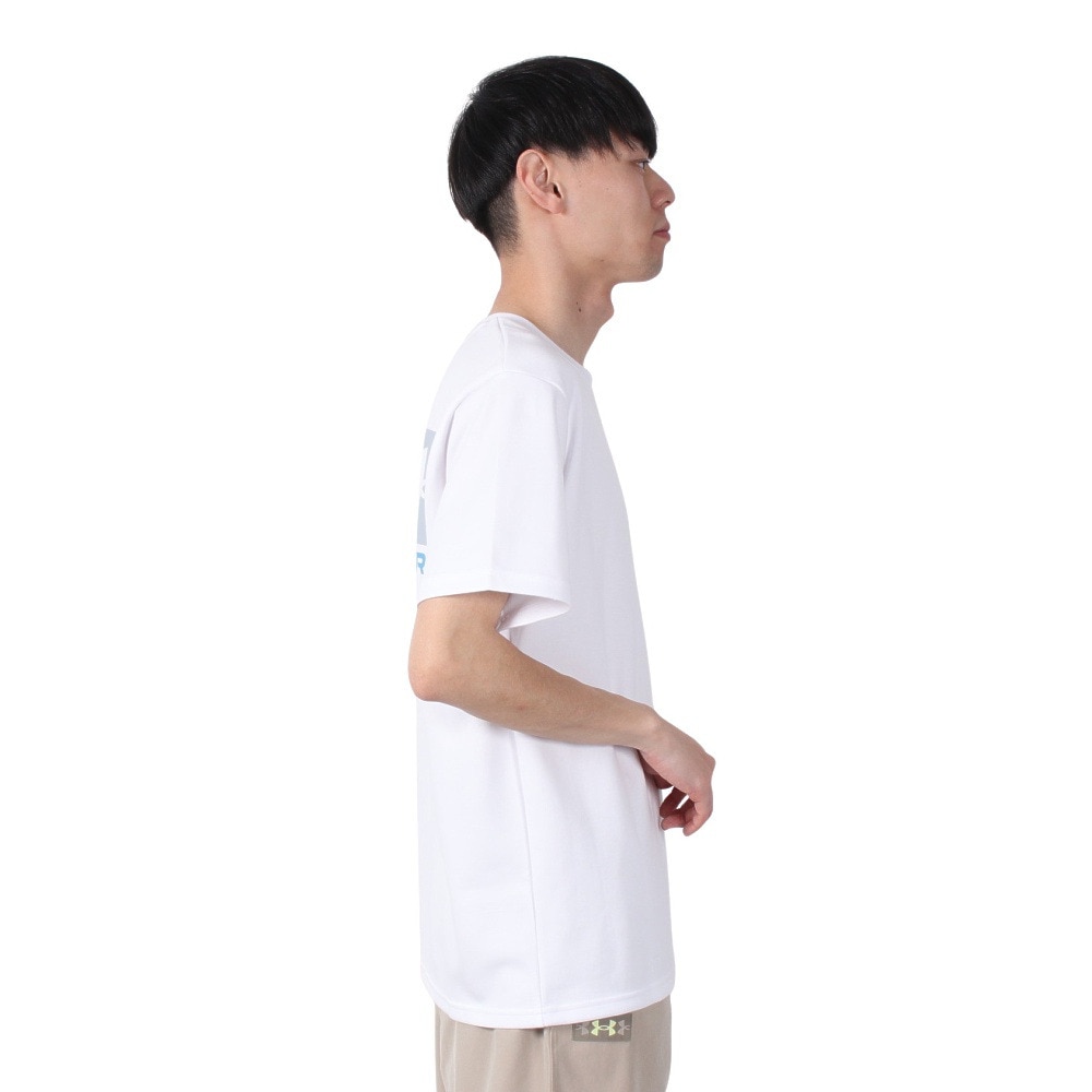 アンダーアーマー（UNDER ARMOUR）（メンズ）ヘビーウエイト アンプリファイ ノベルティ ロゴ 半袖Tシャツ 6003578 100