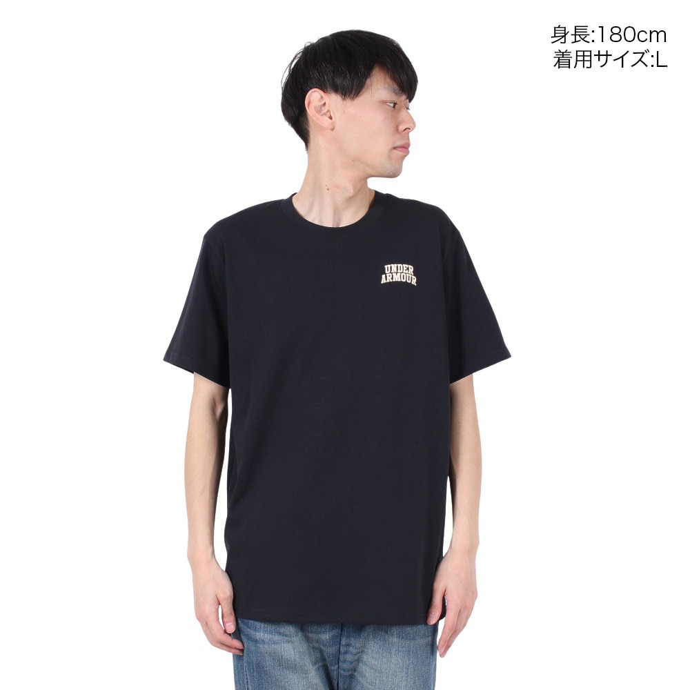 アンダーアーマー（UNDER ARMOUR）（メンズ）ヘビーウエイト カリージエイト 半袖Tシャツ 6003581 001
