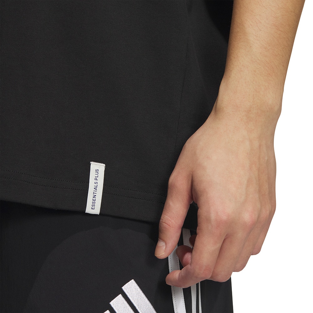 アディダス（adidas）（メンズ）エッセンシャルズ プラス ルーズフィット スリーストライプス 半袖Tシャツ JUP90-JW6944